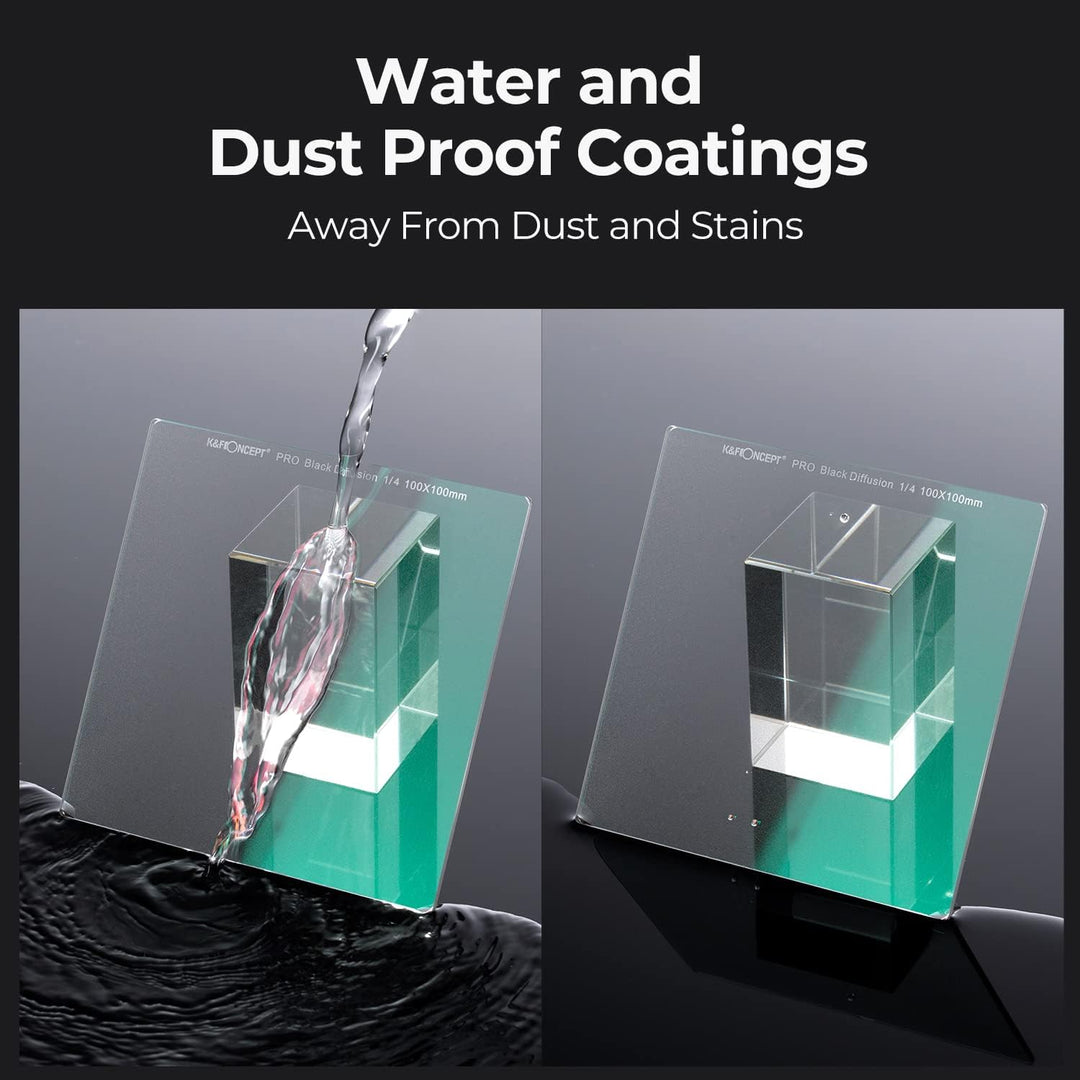 K&F Concept Nano-X Square Black-Mist 1/4 Filter Black Diffusion Rechteckfilter 100x100mm mit Filterh