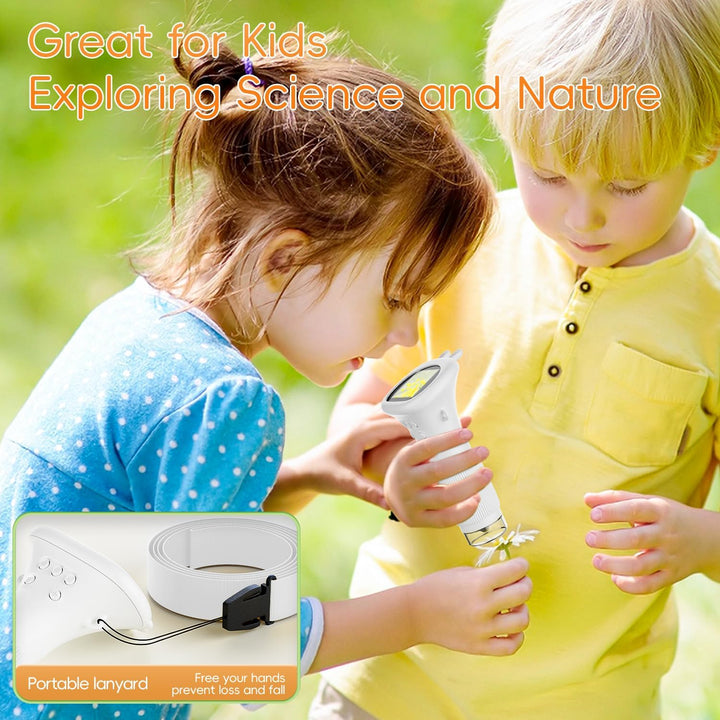 Digitales Mikroskop für Kinder, SGAINUL 1000x Zoom Mini-Mikroskopkamera für Kinder mit 2.0 Zoll Bild