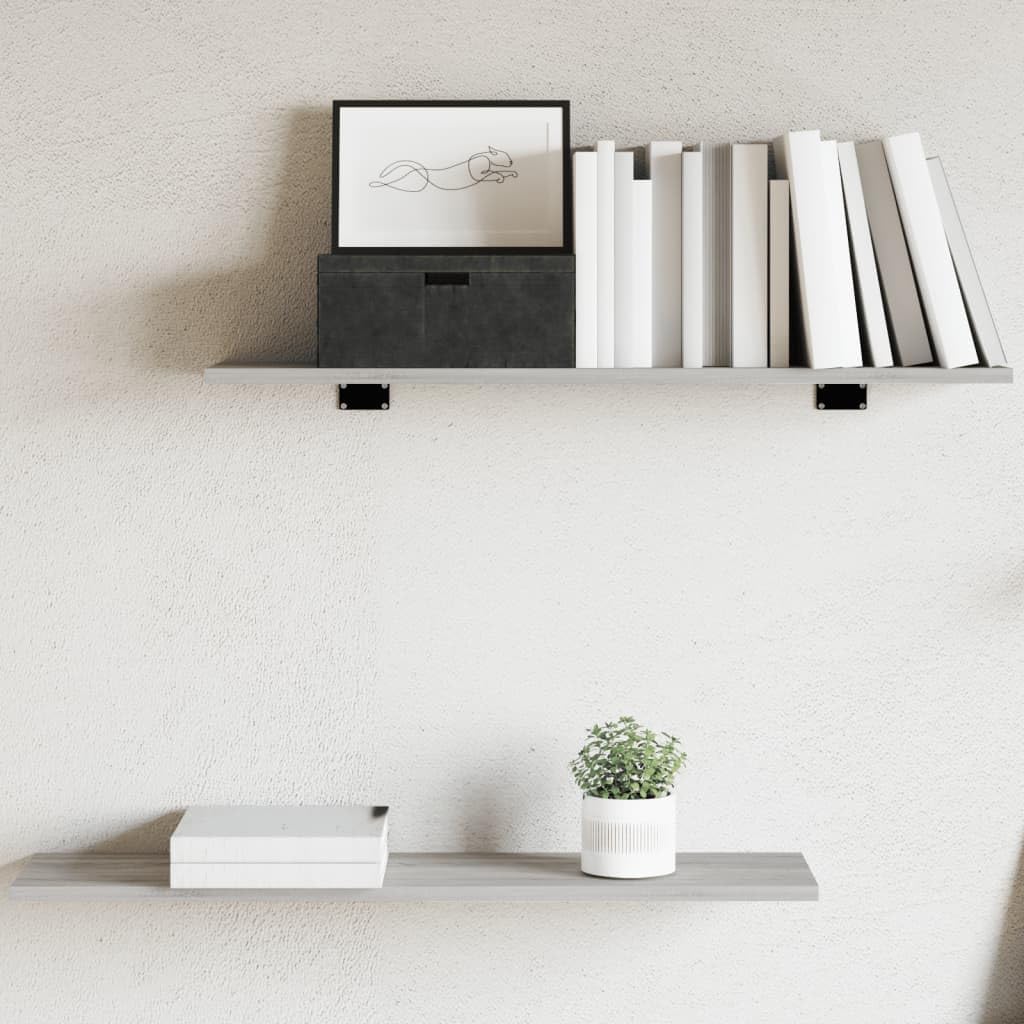 vidaXL Wandregale 4 STK., Wandregal Pflegeleicht, Hängeregal für Wohnzimmer Büro, Bücherregal Wandbo