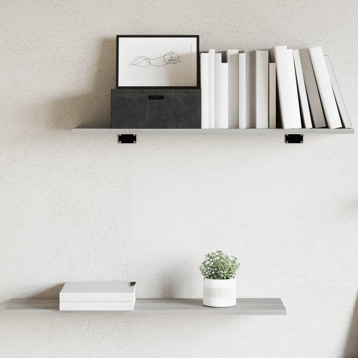 vidaXL Wandregale 4 STK., Wandregal Pflegeleicht, Hängeregal für Wohnzimmer Büro, Bücherregal Wandbo