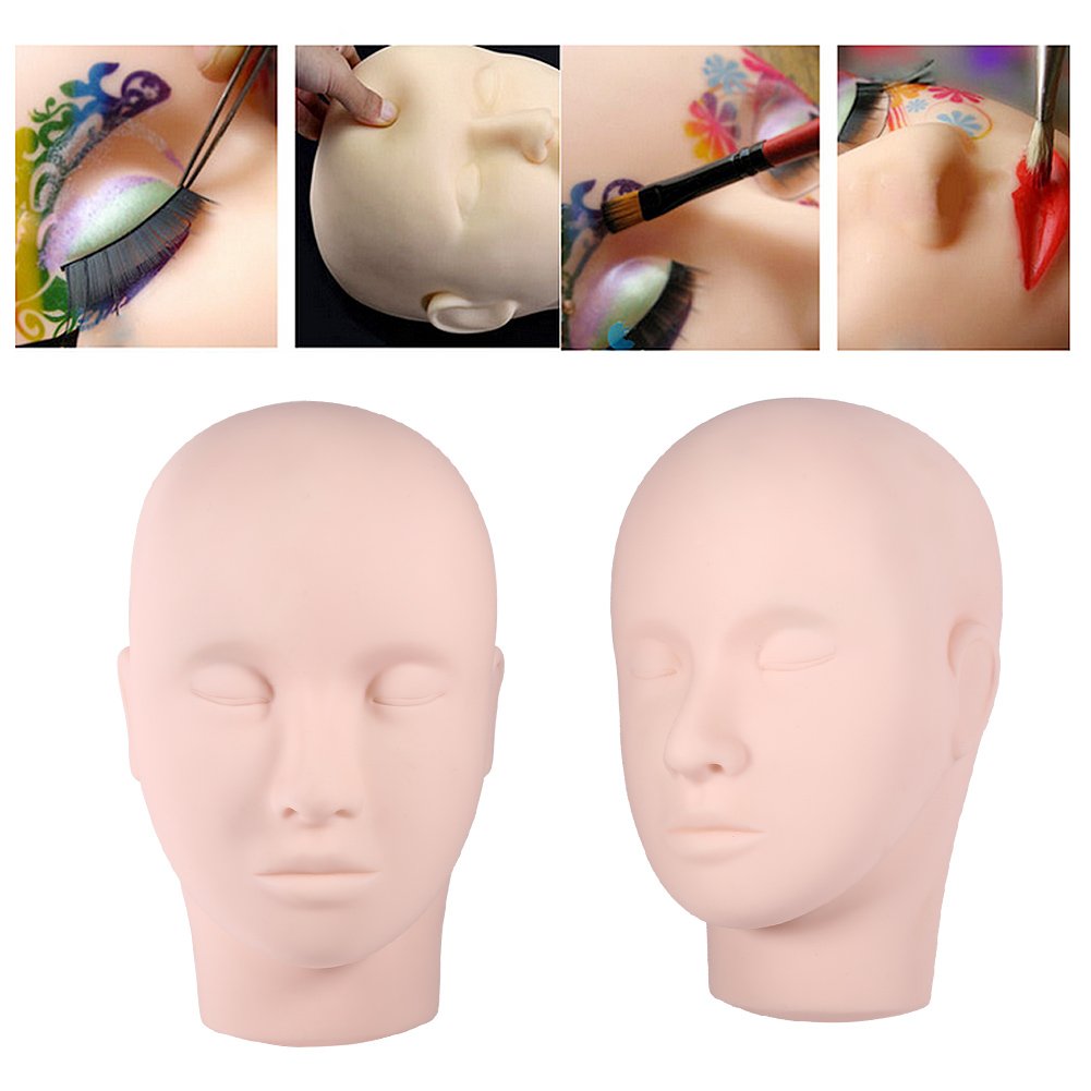 Wimpern-Schaufensterpuppenkopf Make-up-Praxis-Trainingskopf Wimpernverlängerung Schaufensterpuppenko