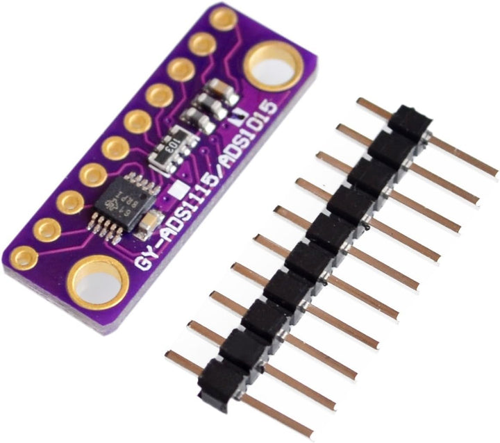 TECNOIOT 5pcs I2C ADS1015 12-bit Precision ADC 4 Channel Converter Module Development Board Module w