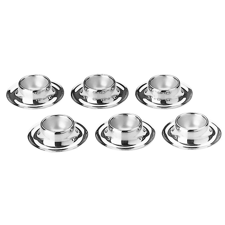 WMF Eierbecher Set 6 Stück, stapelbar, Cromargan Edelstahl poliert, spülmaschinengeeignet A 1 - Pack