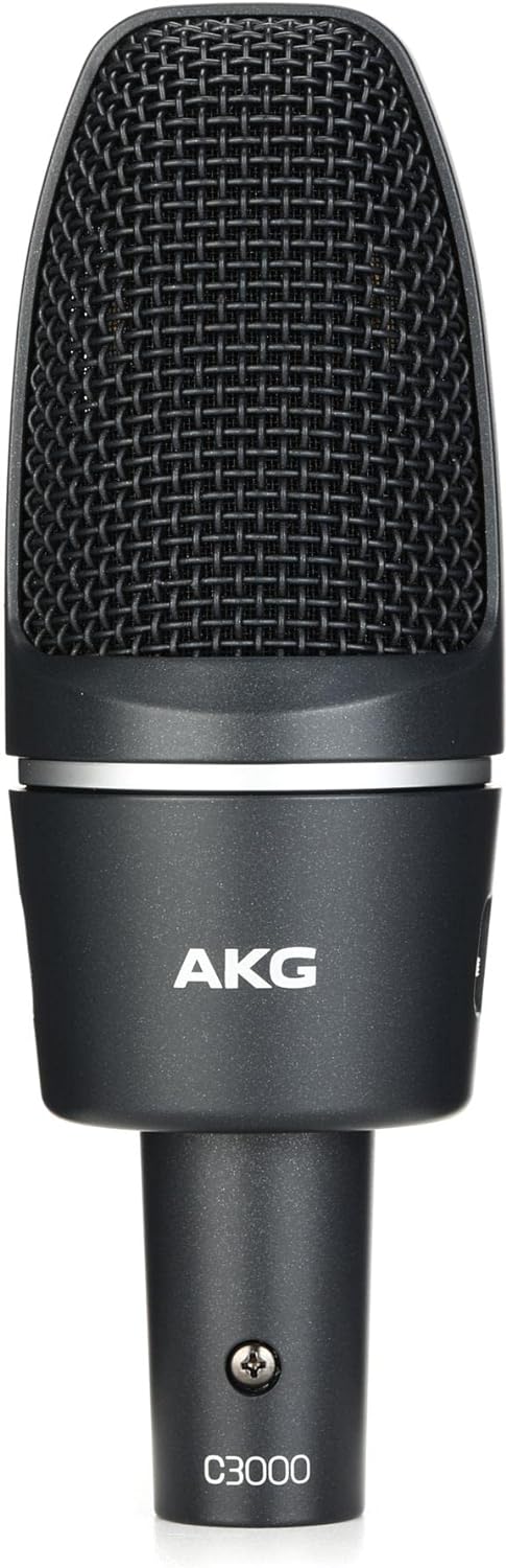 AKG C3000 Hochleistungs-Grossmembran-Kondensatormikrofon, schwarz, C3000