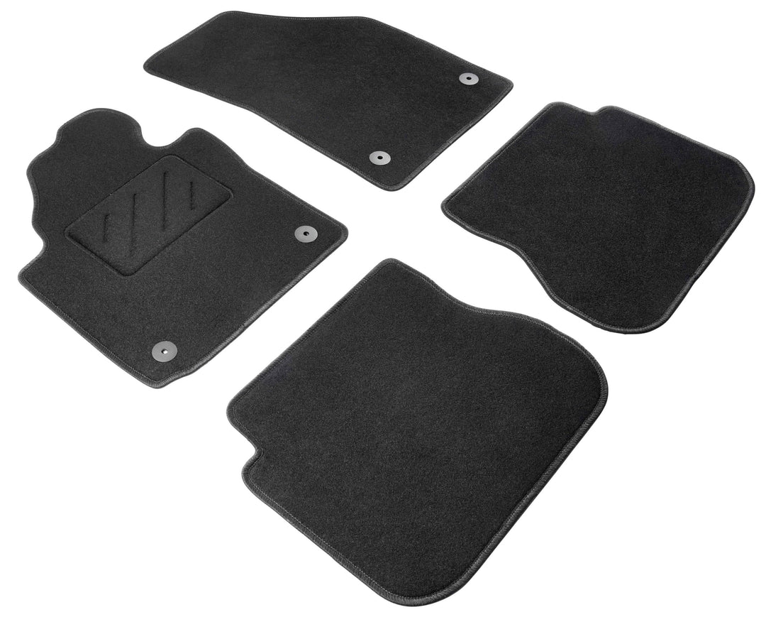 WALSER Comfort Auto Teppiche für VW Caddy III 2004-2015, VW Caddy IV 2015-2020, 2 Schiebetüren, 100%