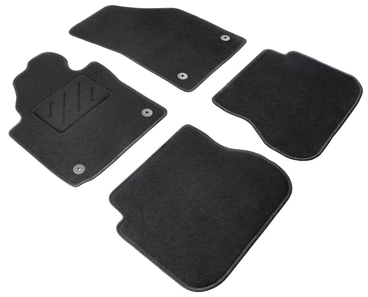 WALSER Comfort Auto Teppiche für VW Caddy III 2004-2015, VW Caddy IV 2015-2020, 2 Schiebetüren, 100%