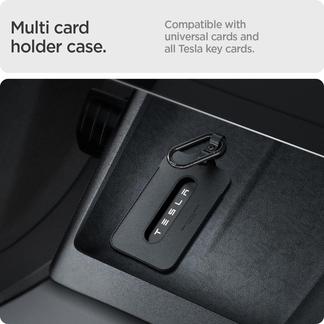 Spigen Air Fit Schlüssel Karten Halter für Tesla Model Y (~2026 Juniper) Model 3 (~Highland 2026) Mo