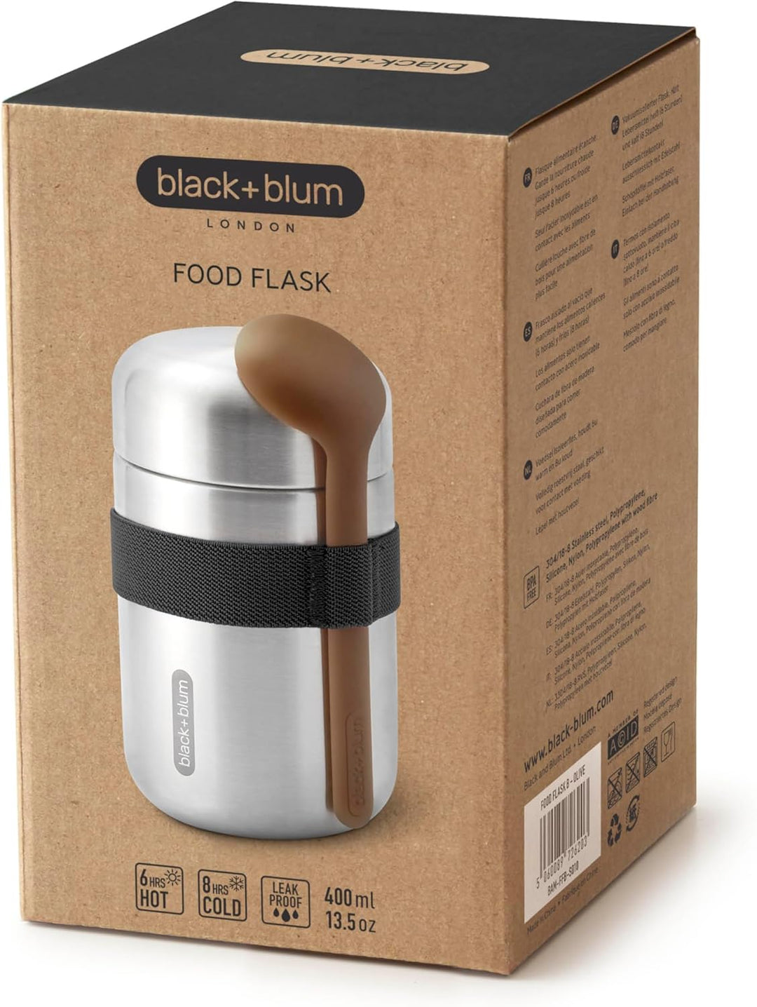 Black + Blum - Thermoskanne - Lebensmittelbehälter aus Edelstahl 304 mit Vakuumisolierung, auslaufsi