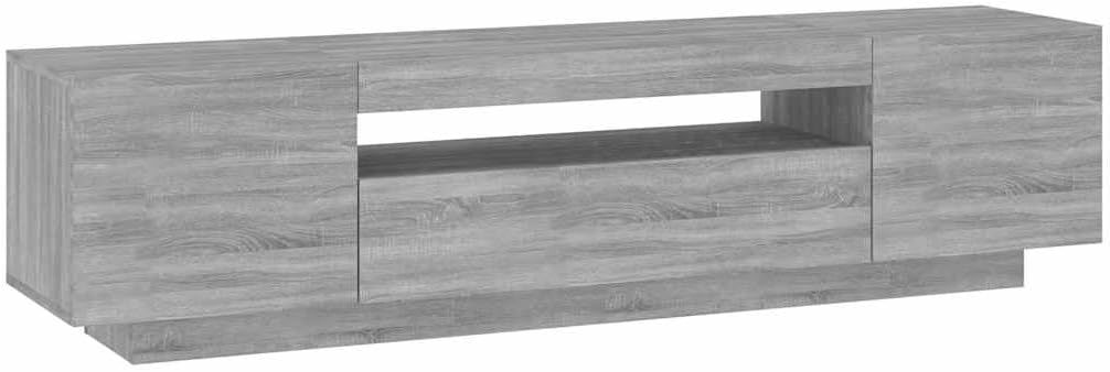 vidaXL TV Schrank mit LED-Leuchten Lowboard TV Möbel Tisch Sideboard Fernsehtisch Fernsehschrank HiF