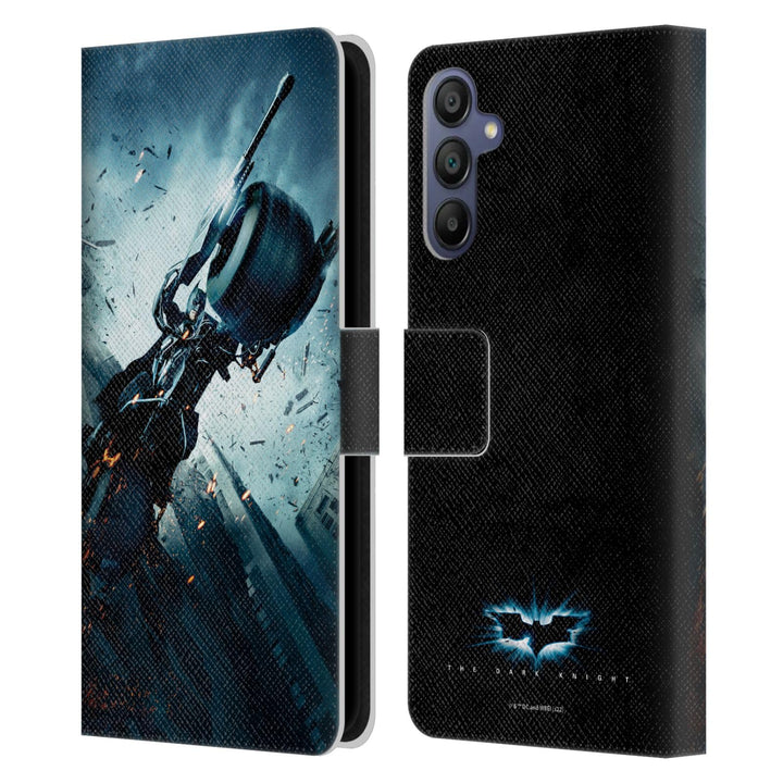 Head Case Designs Offizielle The Dark Knight Batman Batpod Wichtige Kunst Leder-Wallet-Hülle Kompati