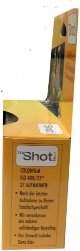 TopShot 400 Einwegkamera mit eingebautem Blitz (Paket mit 8 Kamera, 27 Bilder)