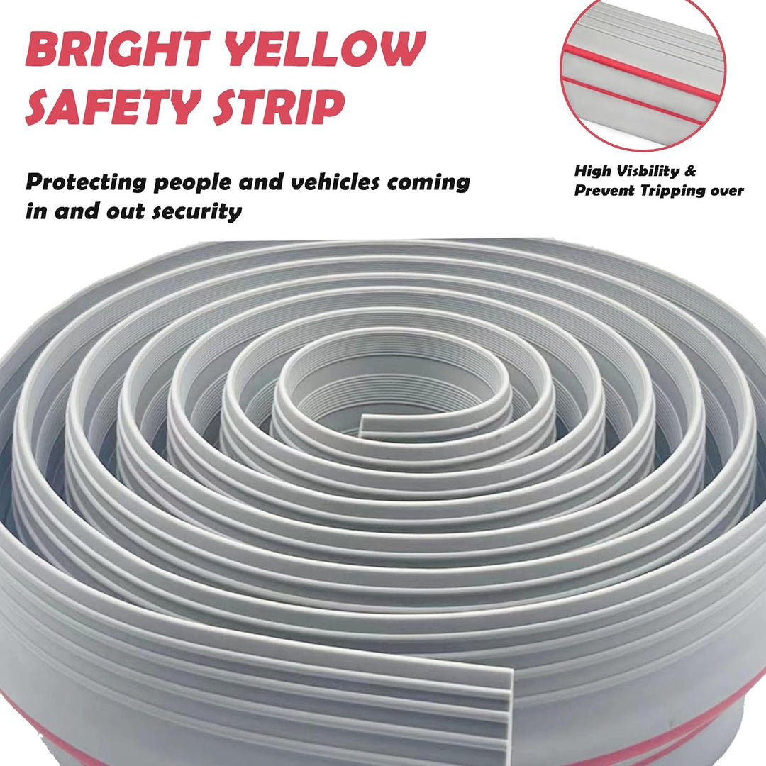 Garagentor Dichtung 3M universeller Schwellendichtung Wetterfeste Gummi-Bodenabdichtung，Gummi DIY Bo