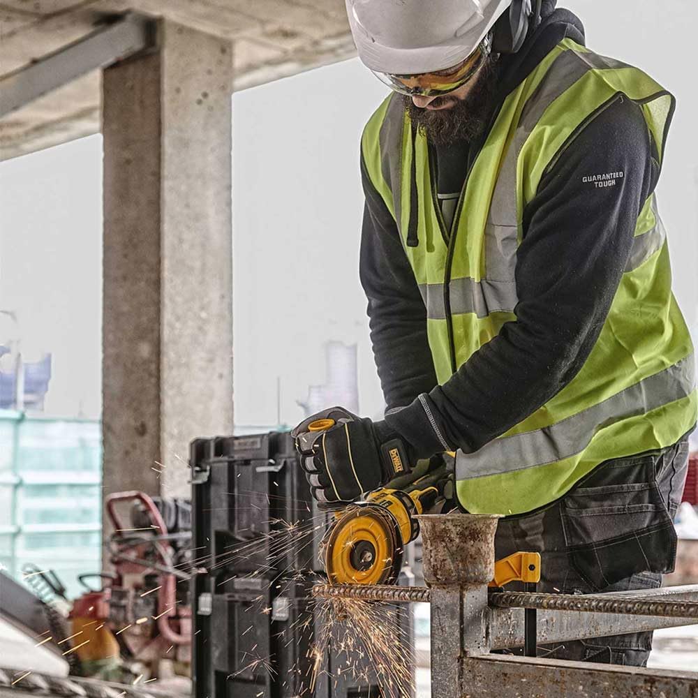 Dewalt DCG418N-XJ 54 V XR FLEXVOLT High Power 125 mm Winkelschleifer – blosse Einheit, Yellow
