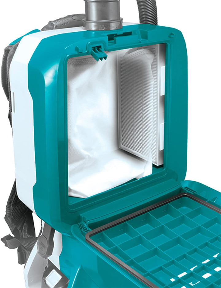 Makita 36 V => 2 x 18 V li-ION 110 MBAR Kanister Vakuumreiniger - Ohne Batterie - DVC665Z - Türkis