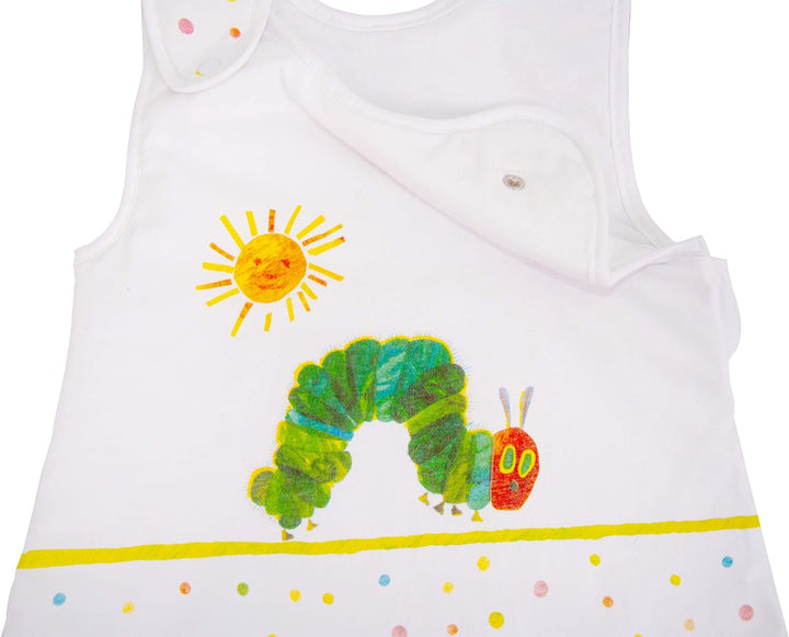 Herding RAUPE NIMMERSATT Baby-Schlafsack, 90 cm, Seitlich umlaufender Reissverschluss und Druckknöpf