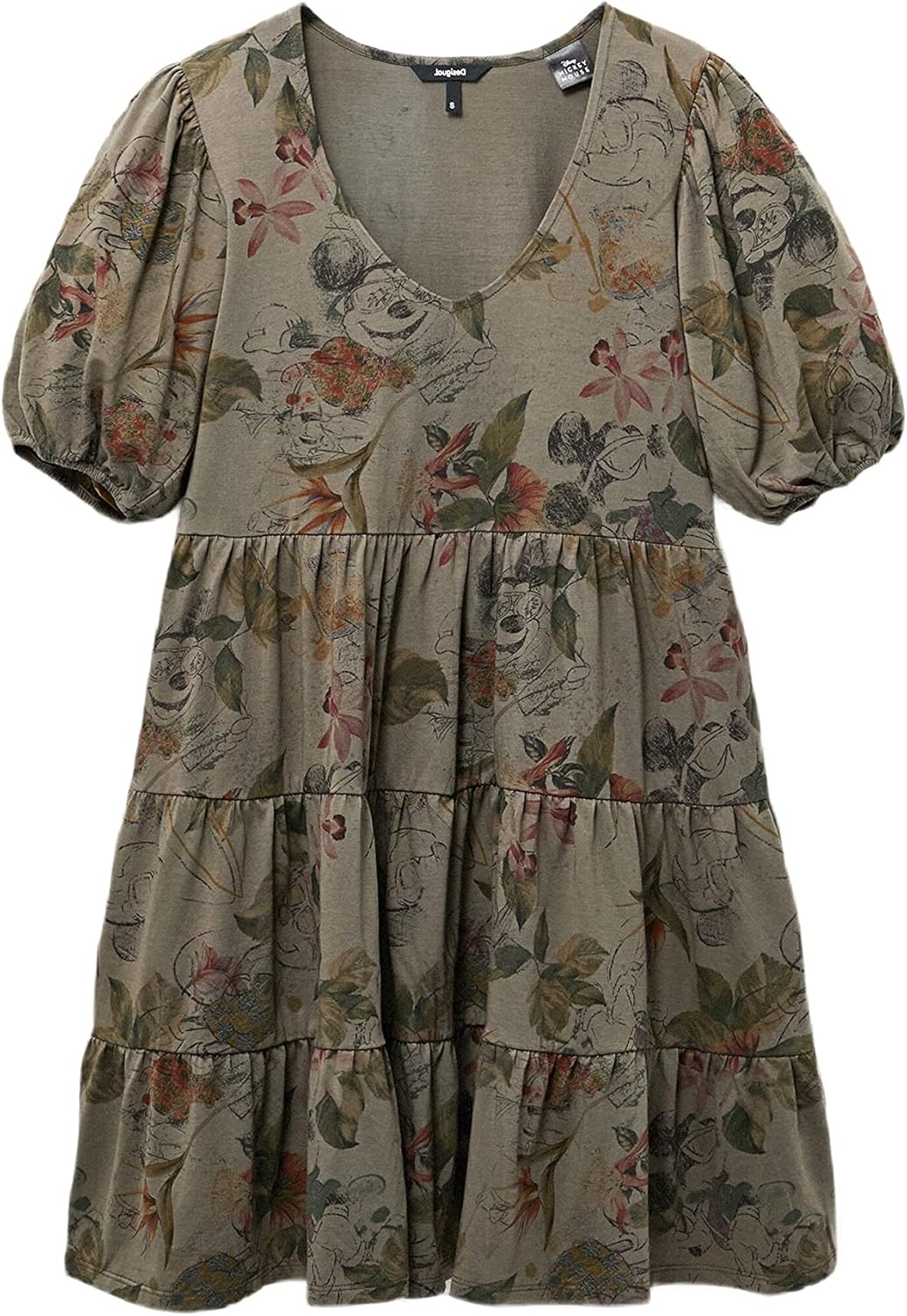 Desigual Damen Vest_nagore Lässiges Kleid XS Grün, XS Grün