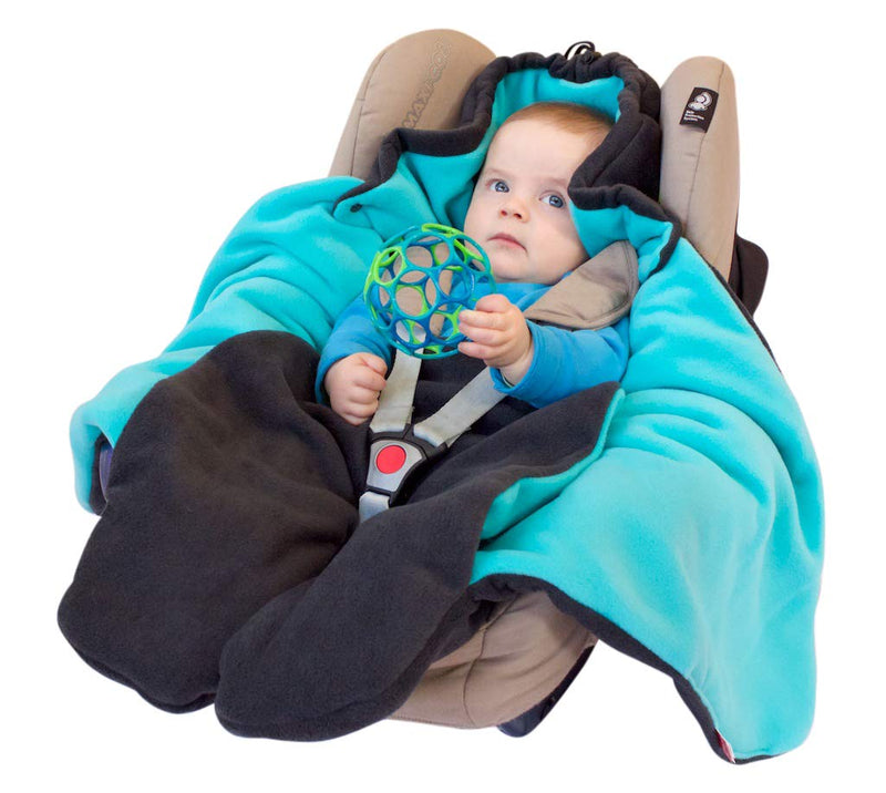 ByBoom Baby Winter-Einschlagdecke "Das Original mit dem Bären", Universal für Babyschale, Autositz,