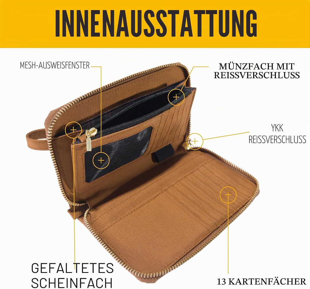 Carhartt Einheitsgrösse Nylon Duck Lay-flat Clutch (Schwarz), Einheitsgrösse Nylon Duck Lay-flat Clu