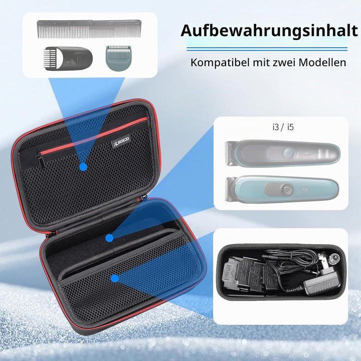 RLSOCO Tasche für Gillette Intimate Trimmer Herren i5 / I3 (Nur Tasche) I5 / I3 Trimmer Tasche, I5 /
