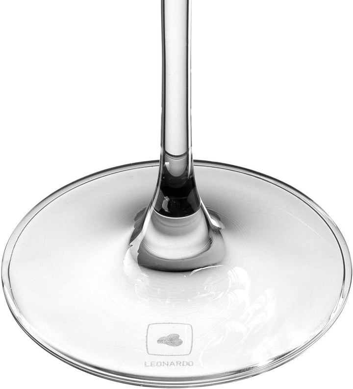 LEONARDO HOME PUCCINI Sektglas, Glas, klar, 6 Stück (1er Pack), 6 Sektgläser 280 ml, Sektgläser 280