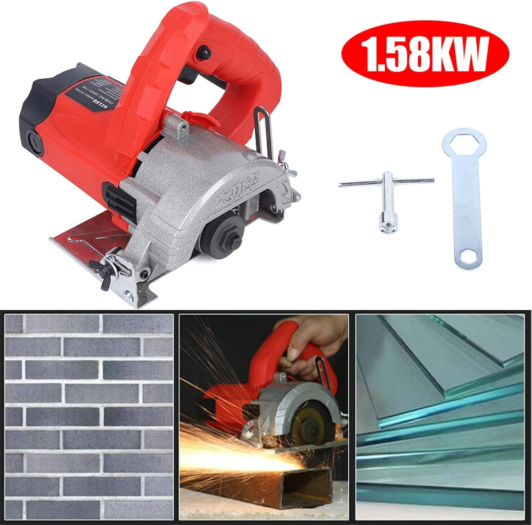 Handkreissäge 220V Kreissäge Tragbare Steinsäge Tischkreissäge mit 110mm Sägeblatt Fliesenschneidmas