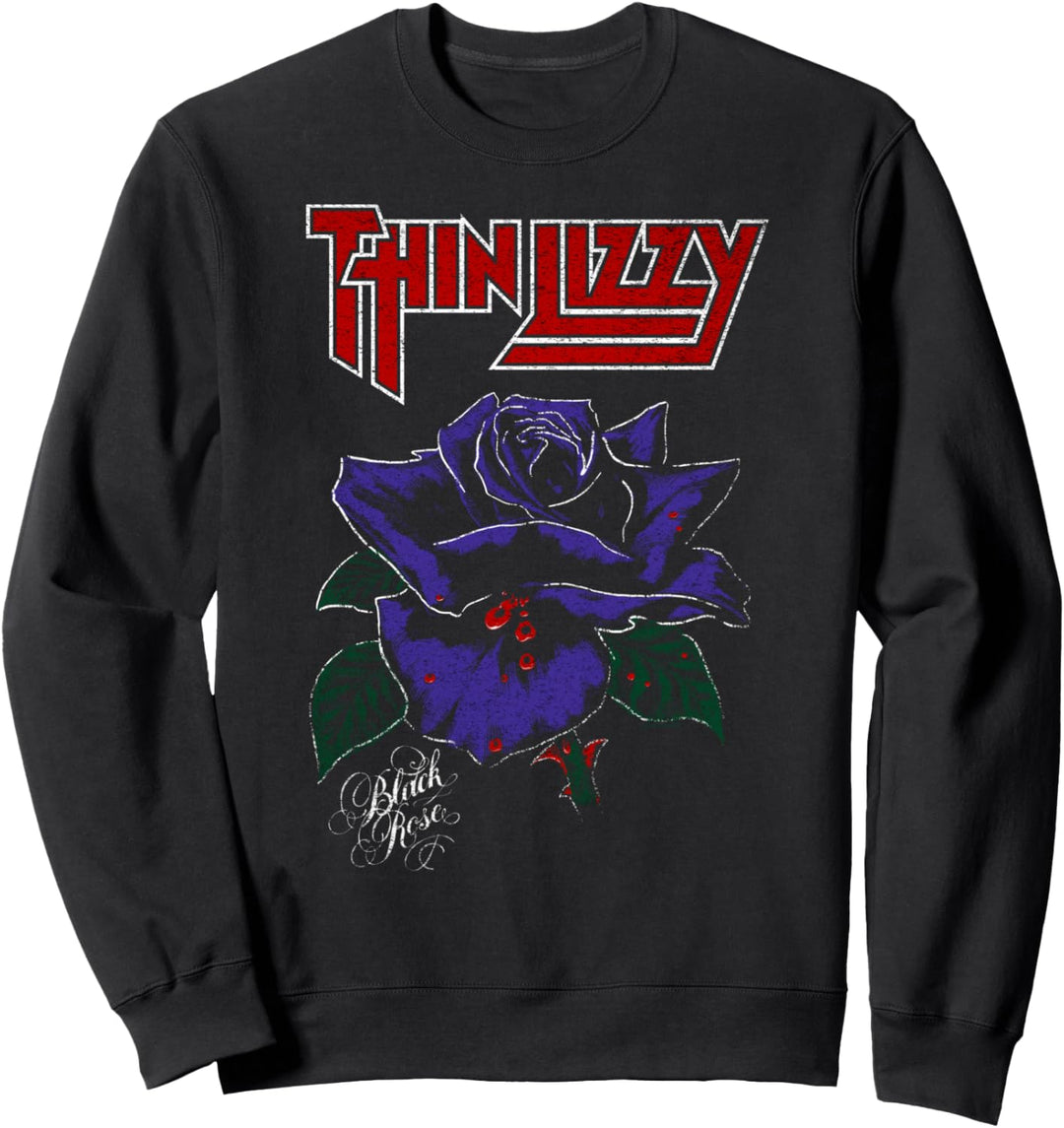 Thin Lizzy – Black Rose Color Sweatshirt