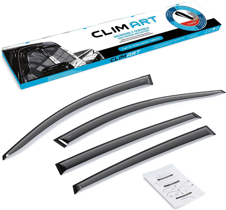 CLIM ART Windabweiser für Toyota RAV4 2013-2018, Autofenster Regenschutz, Regenabweiser, Anklebbare