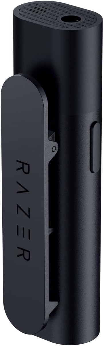 Razer Seiren BT Bluetooth-Mikrofon für Android-Geräte, mobiles/PC-Streaming, Clip-on-Design, kabello