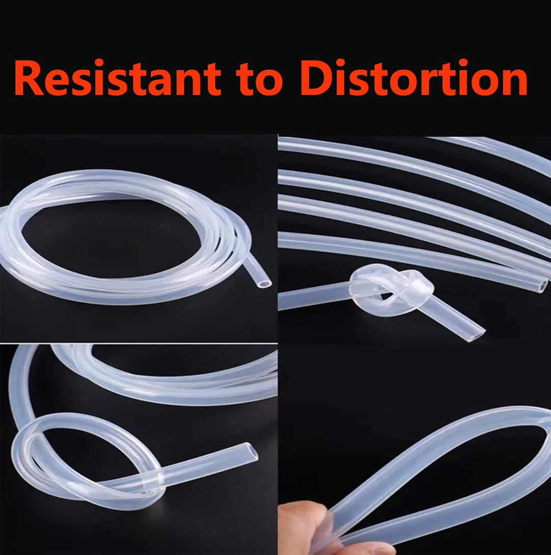 Stubotar Flexibler Silikonschlauch Lebensmittelqualität 8mm ID x OD 10mm Wandstärke 1mm Wasserleitun