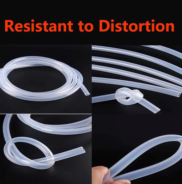 Stubotar Flexibler Silikonschlauch Lebensmittelqualität 8mm ID x OD 10mm Wandstärke 1mm Wasserleitun