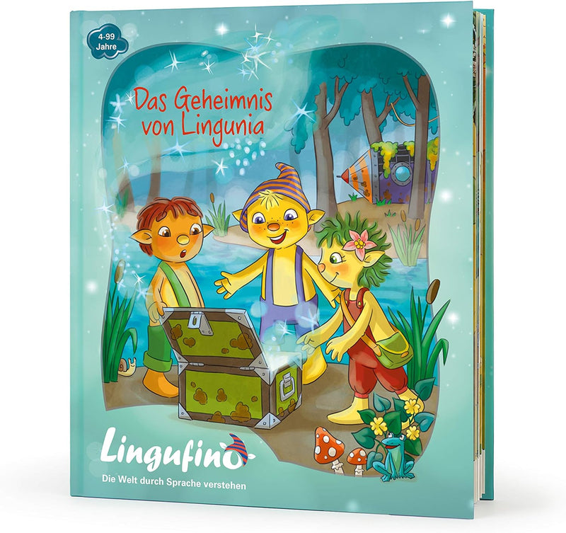 DIALOG TOYS Lingufino Basis Set mit Plüschfigur, Lernspielzeug mit Spracherkennung ohne Internet, ge