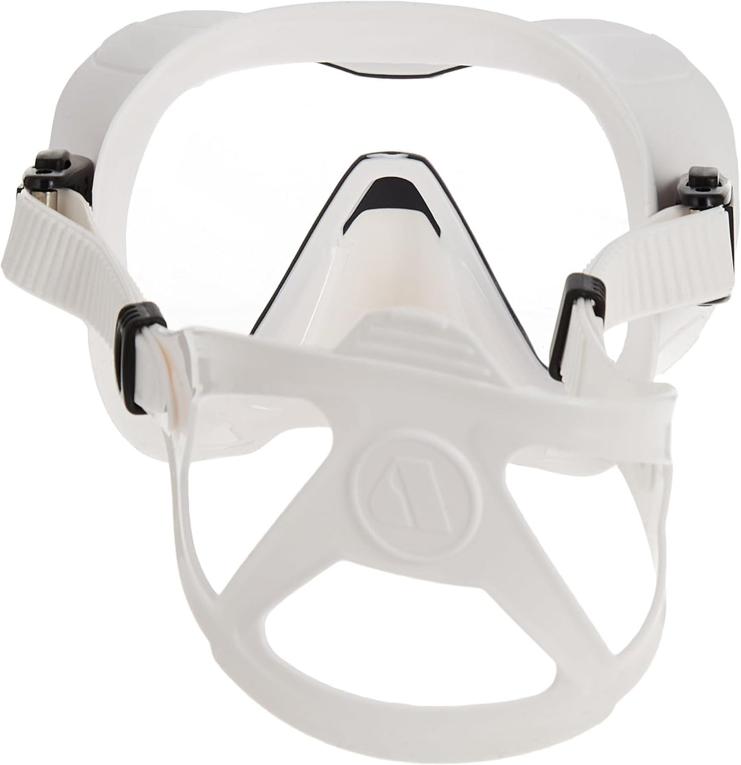 Apeks VX 1 Pure Clear - Tauchmaske mit Ultra Clear Glas Weiss/Schwarz, Weiss/Schwarz