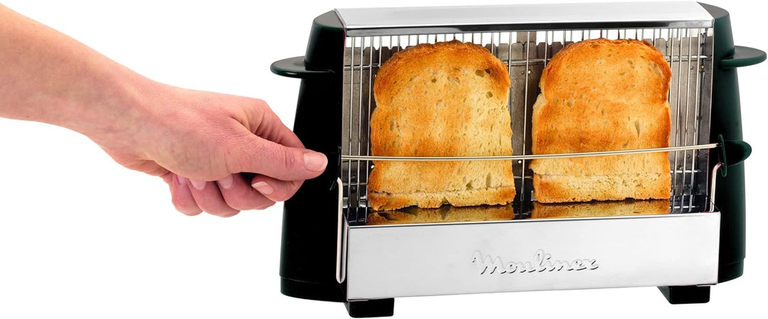 Moulinex A15453, Edelstahl, Schwarz, 1