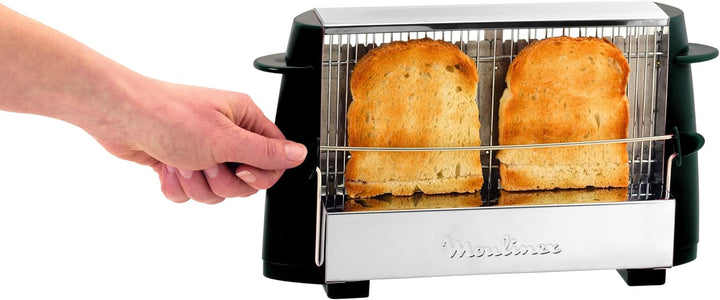 Moulinex A15453, Edelstahl, Schwarz, 1