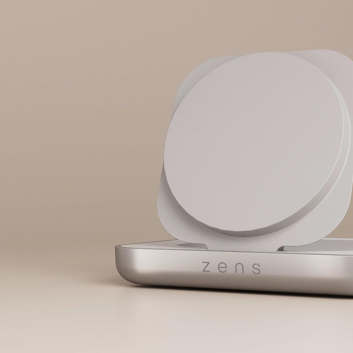 Zens 15W Magnetic Nightstand Wireless Charger (2026), Weiss, Weiss