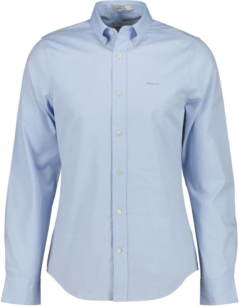 GANT Herren Slim Pinpoint Oxford Shirt Klassisches Hemd M Light Blue, M Light Blue