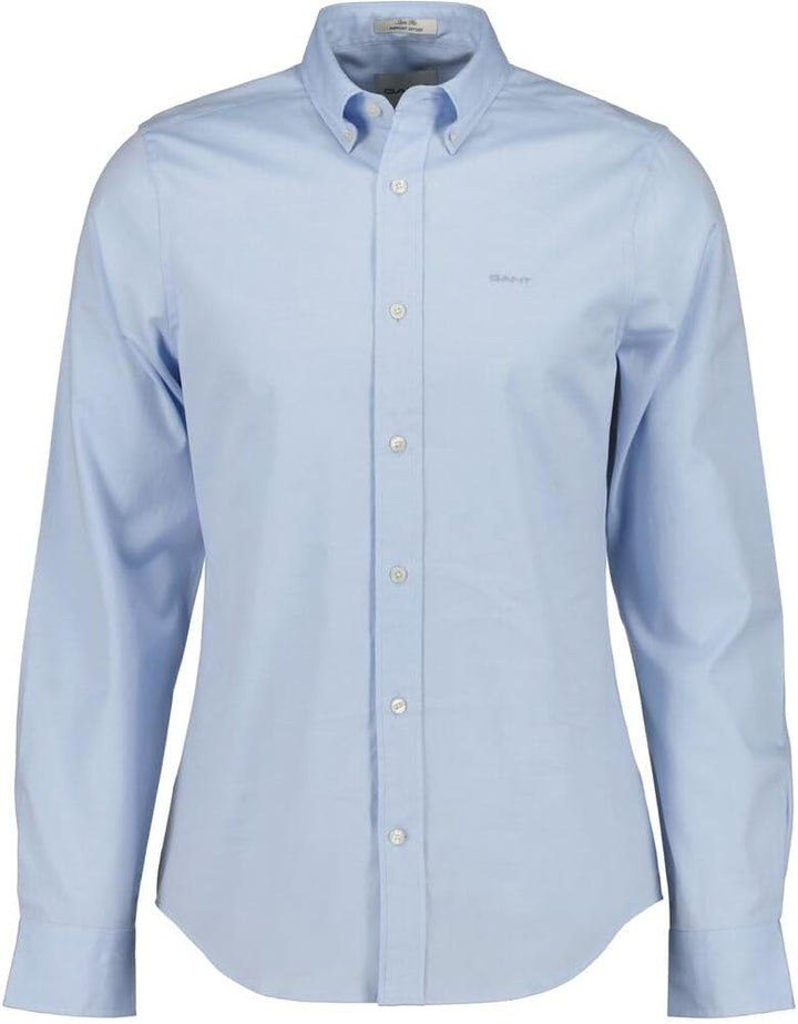 GANT Herren Slim Pinpoint Oxford Shirt Klassisches Hemd M Light Blue, M Light Blue