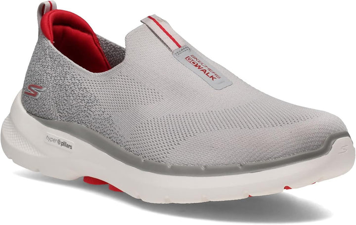Skechers Premium Damen Sneakers 45.5 EU X-Weit Grau Rot, 45.5 EU X-Weit Grau Rot