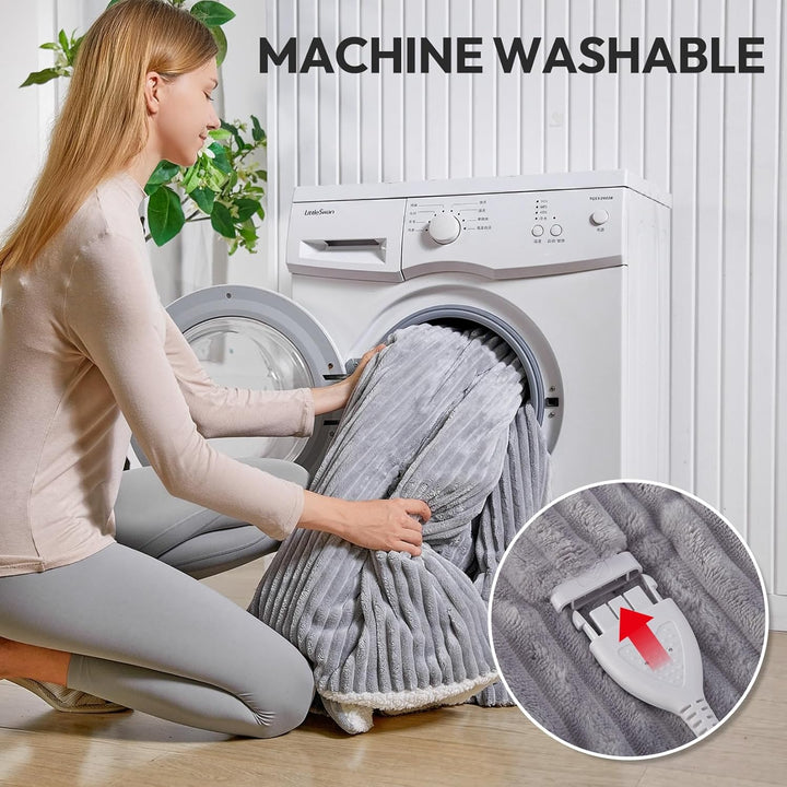 YDW Wärmedecke Heizdecke mit Abschaltautomatik - 200x180 cm Kuscheldecke Electric Blanket Wärme Behe