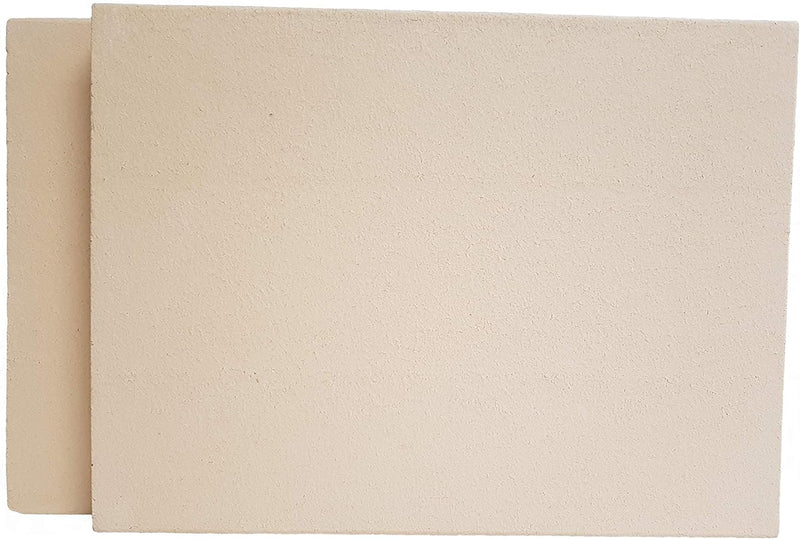 2 Stück 40x30x4 cm Schamottplatte Schamottstein Schamott Schamotte Kamin