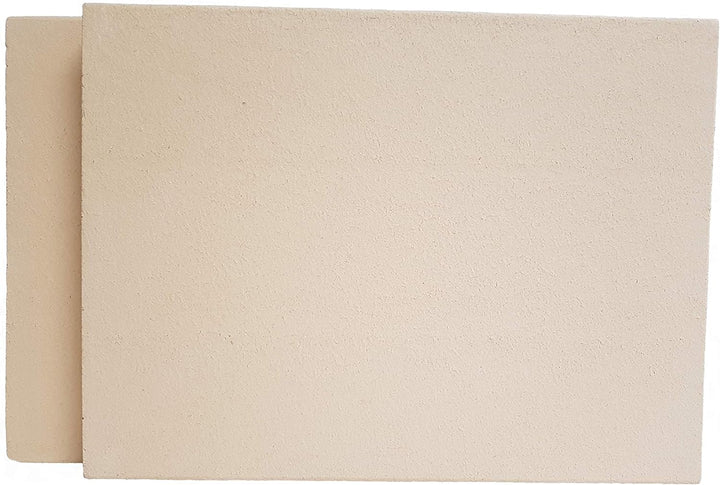 2 Stück Schamotte 40x30x3 cm Schamotteplatte