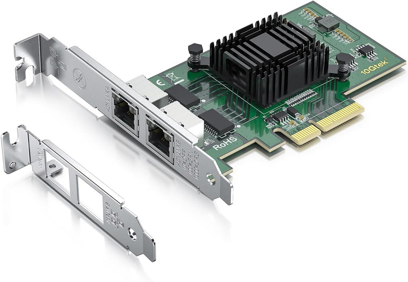 10Gtek® 1G 1000Mbps Gigabit Ethernet Converged Network Adapter (NIC) mit Intel I350AM2 Controller |