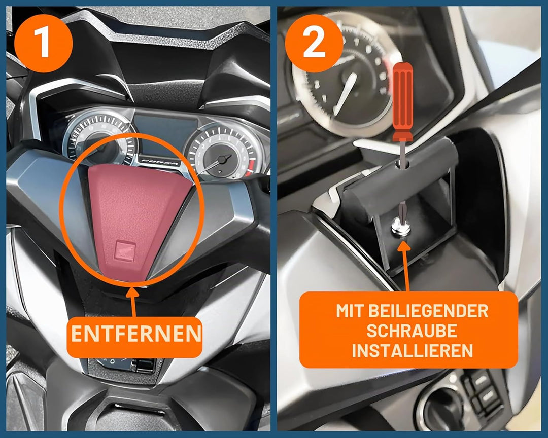 Smartphone/GPS Halterung für Honda Forza 125/250 / 300/350 2018-2023 Quad*lock Handyhalterung