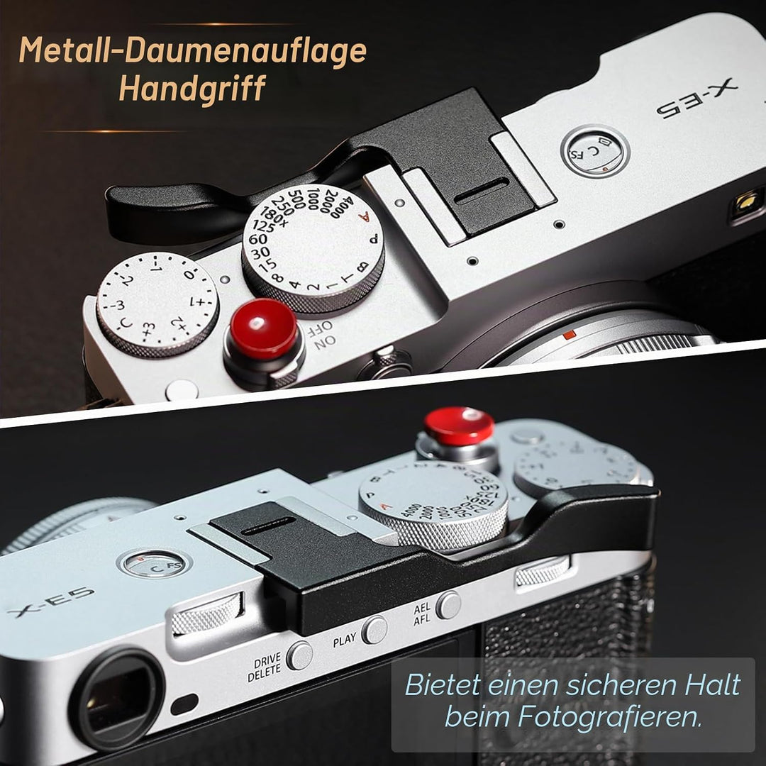 Haoge THB-XE5-B Daumen-Up-Griff für Fujifilm XE5 Kameragehäuse, digitales Zubehör, Metall, Blitzschu