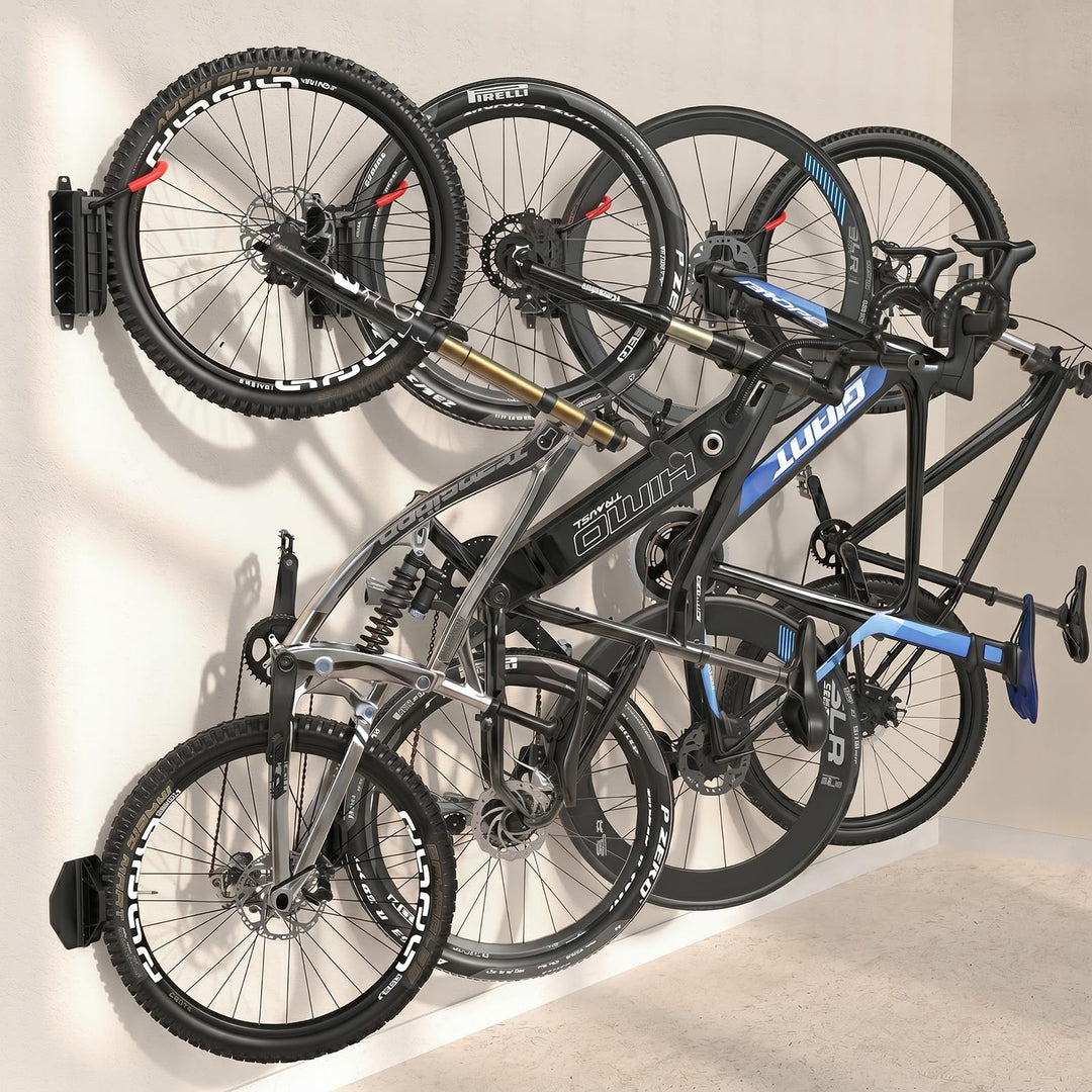 Housolution Drehbare Fahrrad-Wandhalterung, Vertikaler Fahrradaufhänger für die Garage, Mountainbike