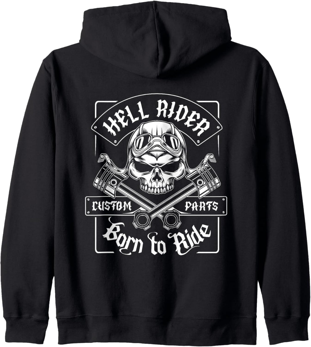 Motorrad, Motorradfahrer, Chopper, Biker Kapuzenjacke