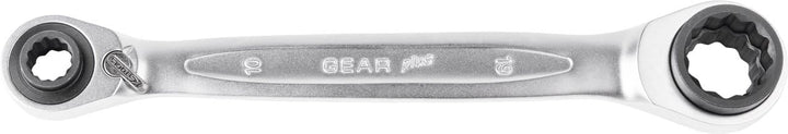 KS Tools 503.4553 4 in 1 GEARplus umschaltbar Doppel-Ratschenringschlüssel, 21x22x24x27mm, 21x22x24x