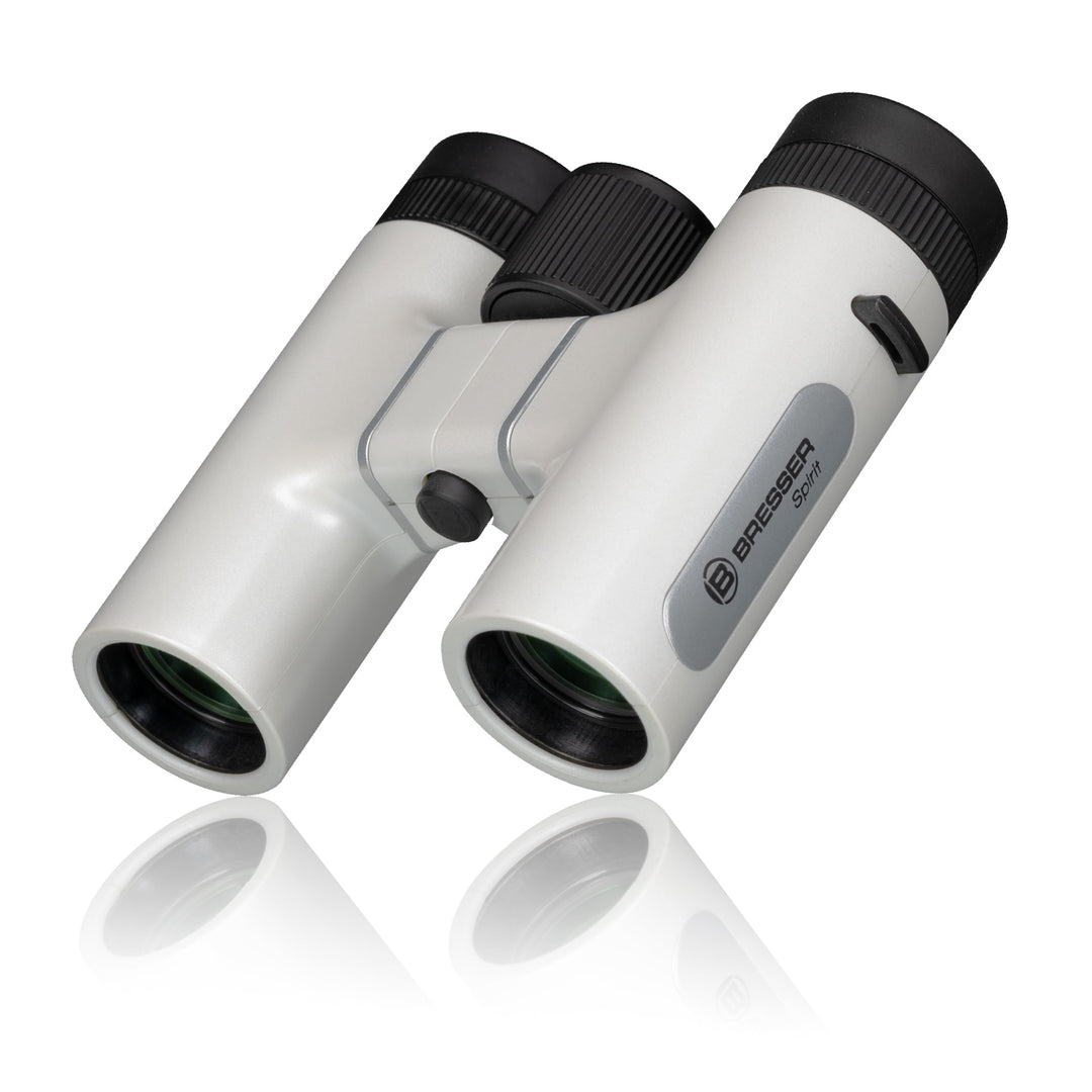 Bresser Spirit Kompakt Fernglas 6x24 weiss - Leichtes Outdoor-Fernglas mit Mehrschichtvergütung - Id