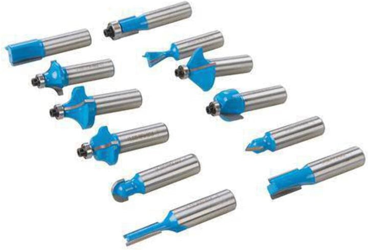 Silverline 251591 12-mm-Hartmetall-Fräser, 12-tlg. Satz 12 mm