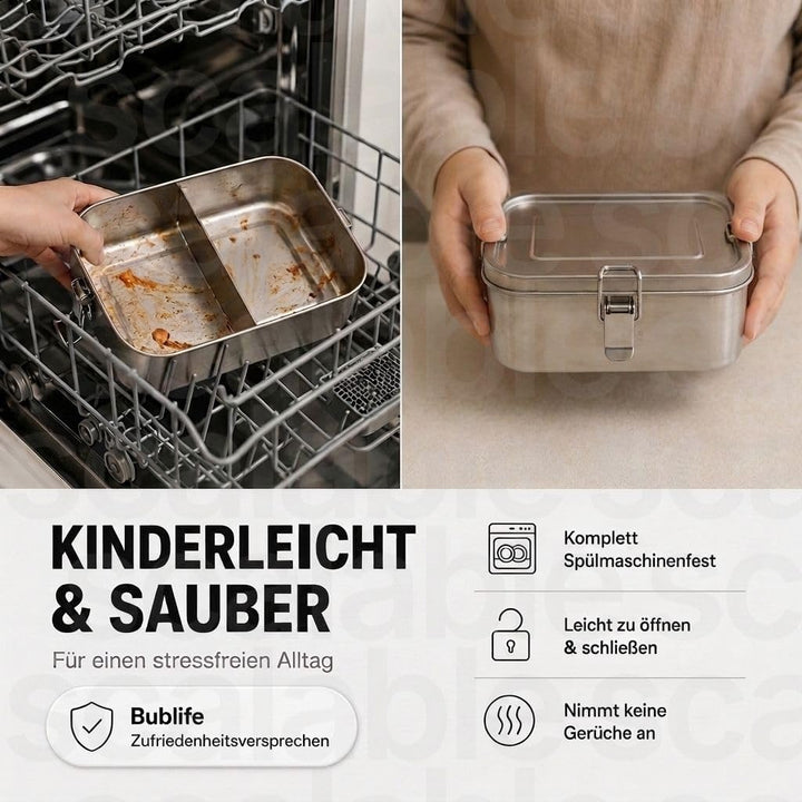 800ml Brotdose, Lunchbox, Brotdose Kinder mit Fächern, Bento Box Kinder, Jausenbox, Lunchbox Erwachs